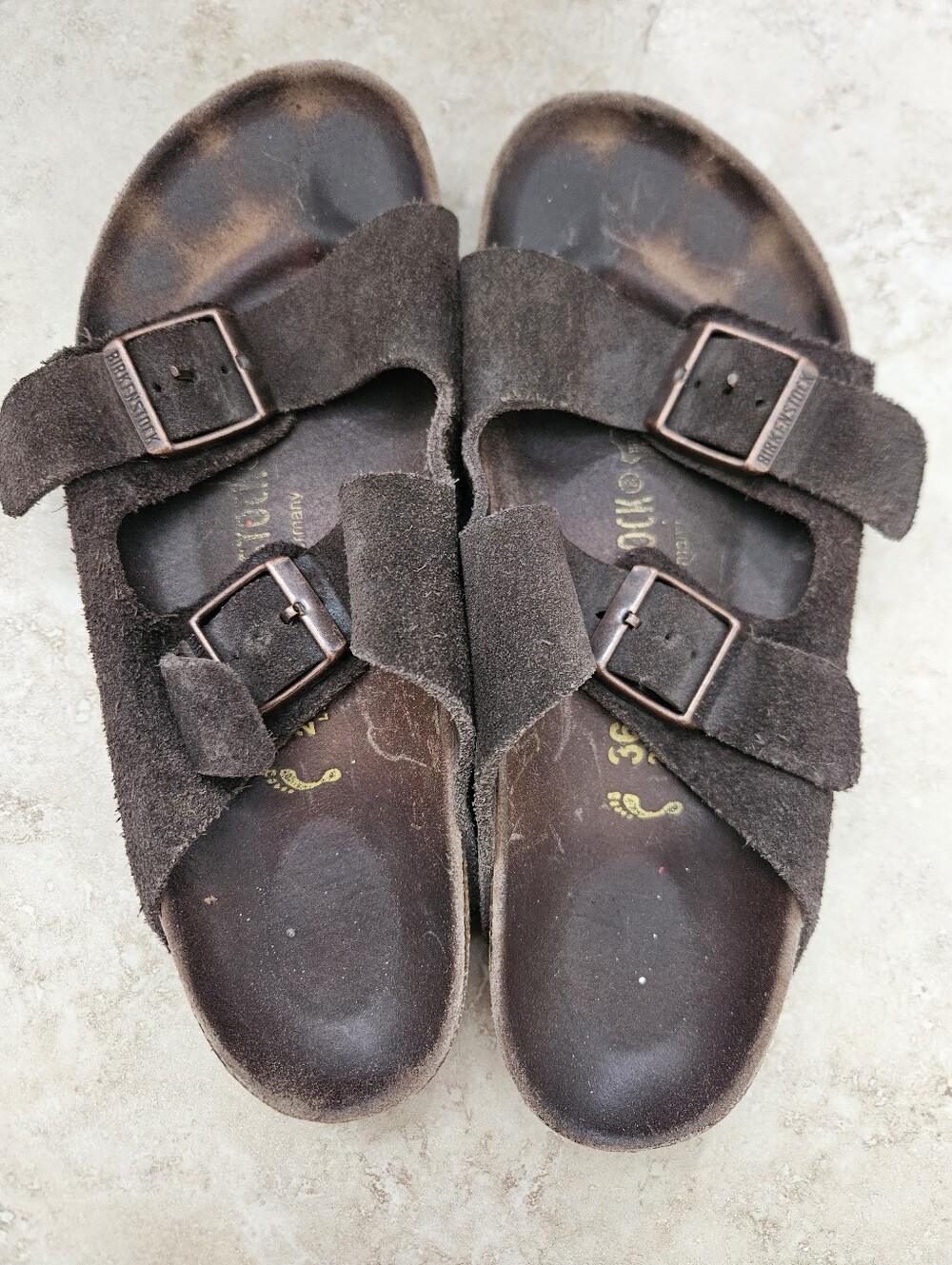 Birkenstock Arizona Brown Suede Sandals EU 36 Regular/Wide Fit